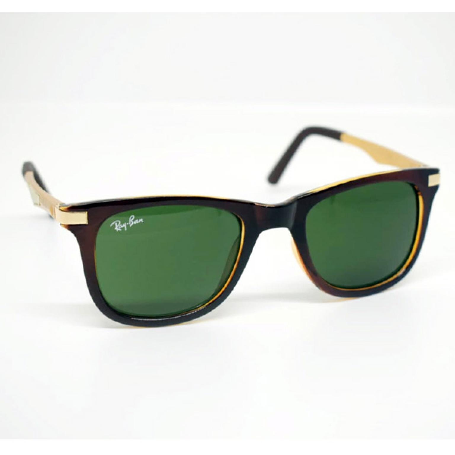 WAYFARER STYLE METAL BODY WITH GLASS LENS SUNGLASS FOR MEN WOMEN UV400 PROTECTED | SGM-97 |