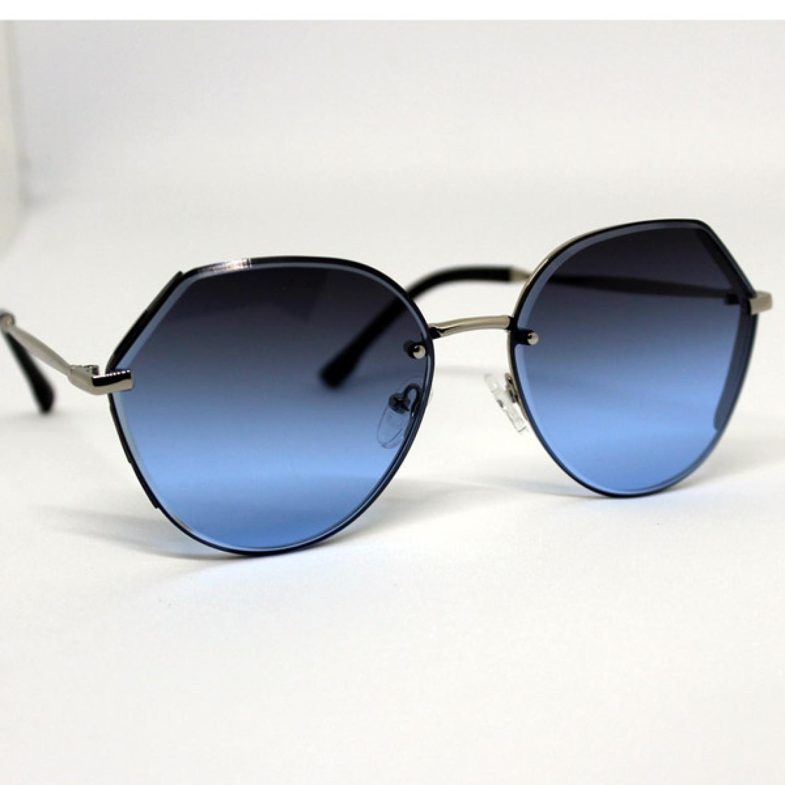 OVAL SHAPE BLUE SHADE UNISEX SUNGLASS FOR MEN WOMEN UV400 PROTECTED |SGM-66|
