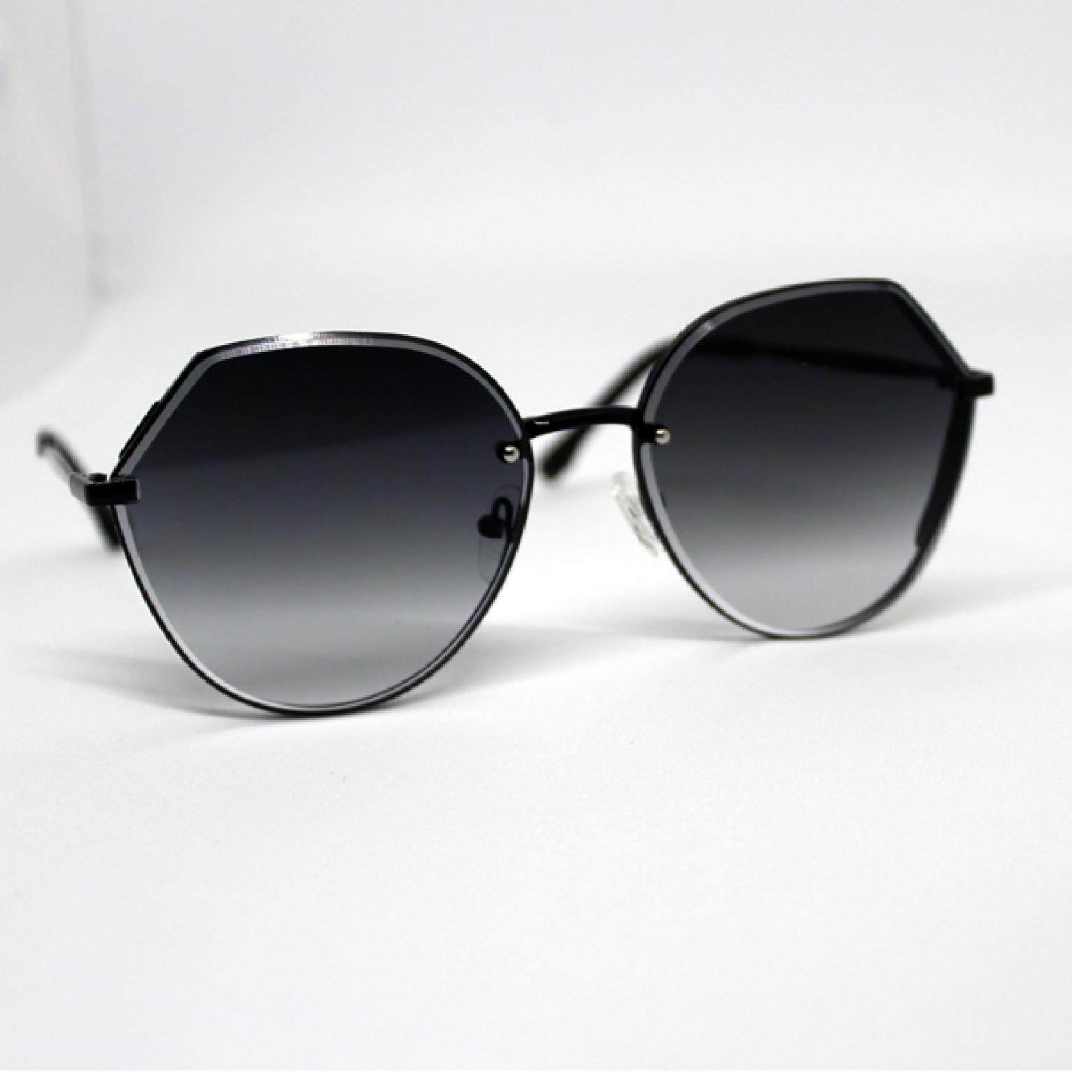 OVAL SHAPE BLACK SHADE UNISEX SUNGLASS FOR MEN WOMEN UV400 PROTECTED |SGM-66|