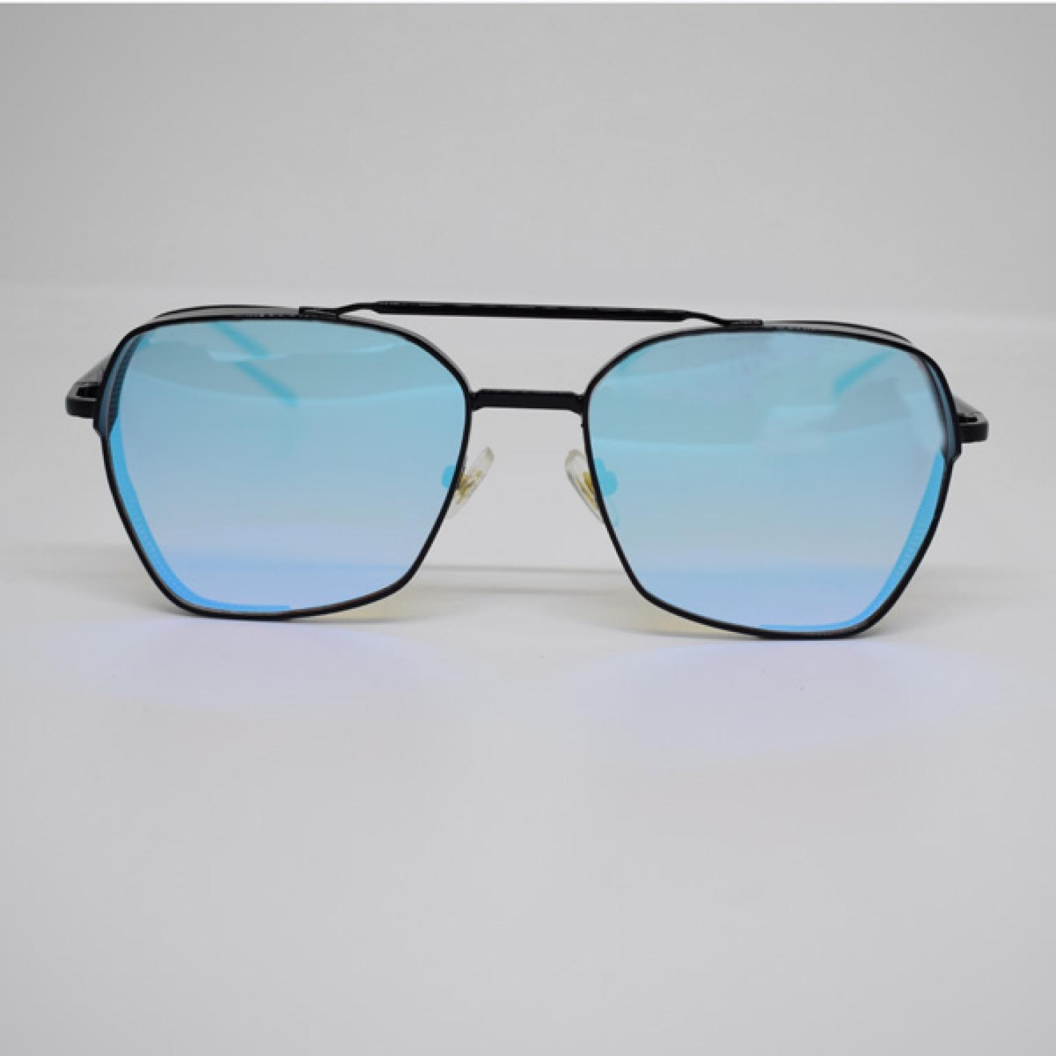 Fashionable Blue Mercury Metal body Black Frame Unisex Trendy Classic style Sunglass For Men Women |SGM-102|