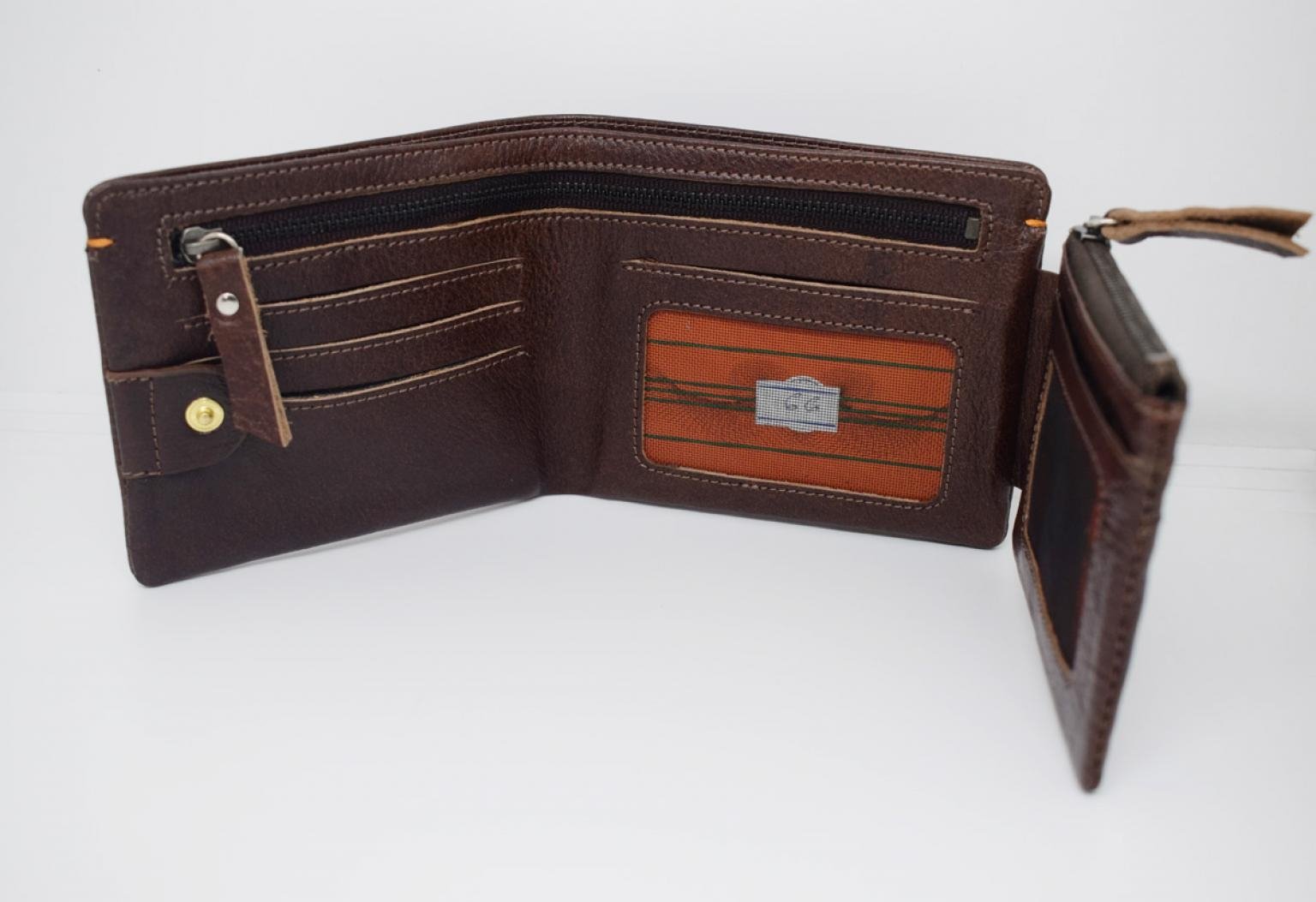 Men's Wallet Genuine Leather Wallet Card Holder Coin Pouch Money Bag