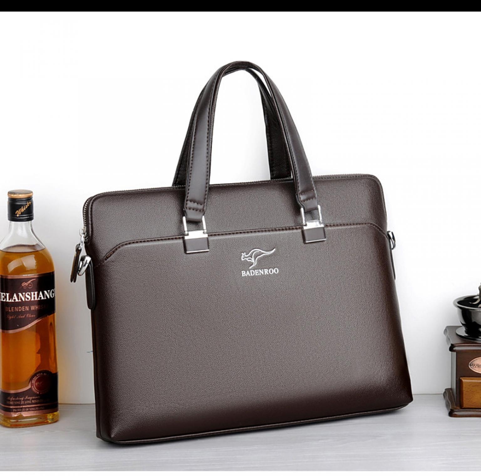 Badenroo Brand Leather Male Bags Fashion Men Shoulder Bags Business Briefcase Casual Messenger Bags Man Woman Hot Sales Crossbody Bags