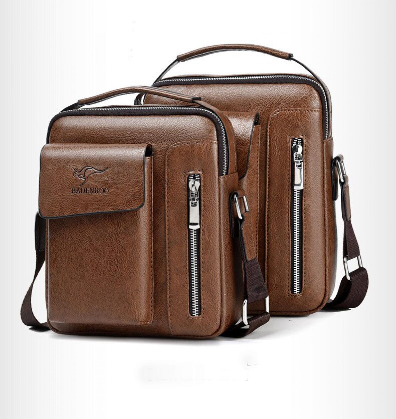 Men Tote Bags Set BADENROO Famous Brand New Fashion Man Leather Messenger Bag Male Cross Body Shoulder Business Bags For Men Women 2020