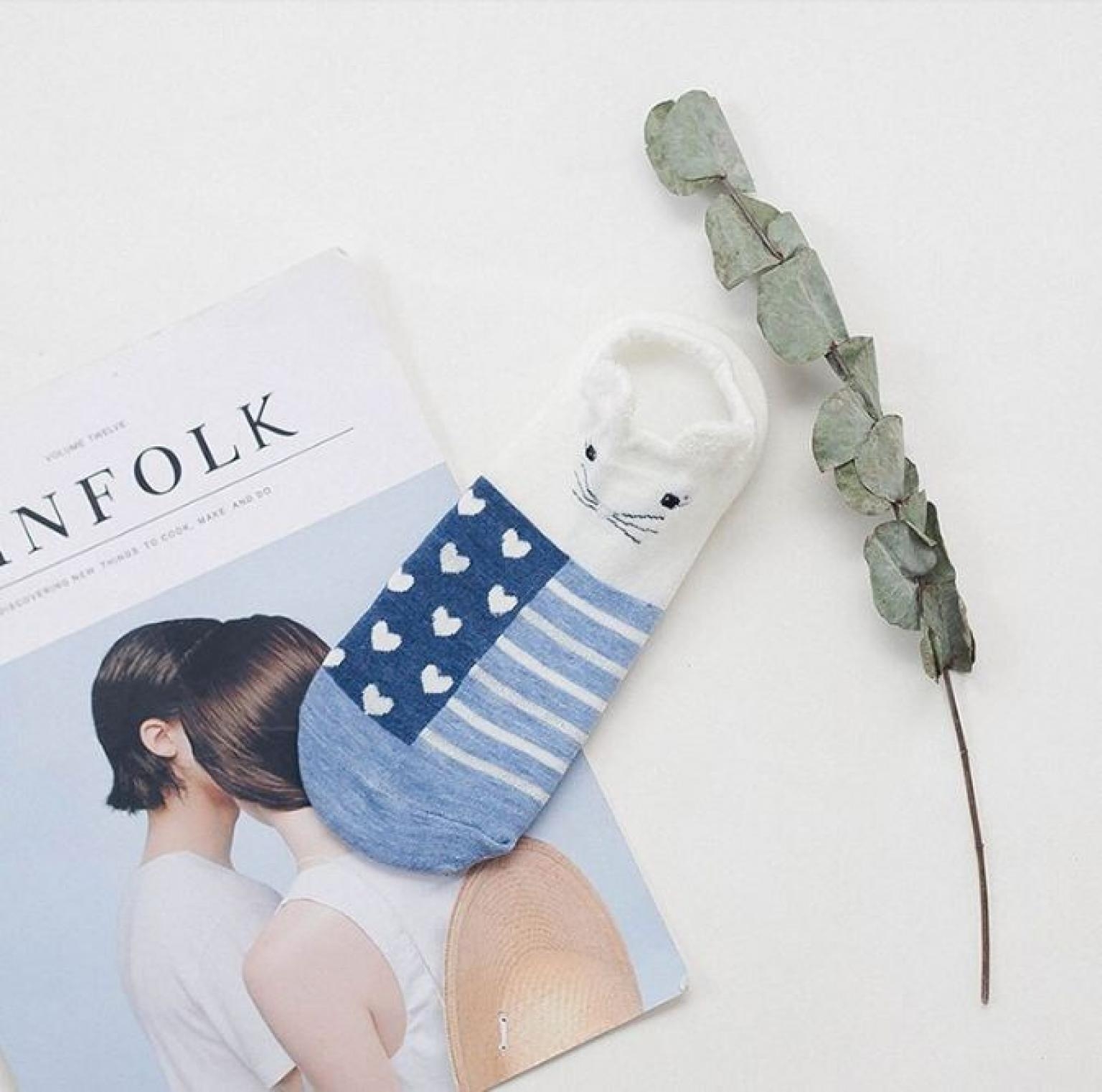 Women Cotton Socks Stereoscopic Cute Animal Female Cat With Summer Short Socks Women Casual Soft Funny Socks Winter Socks