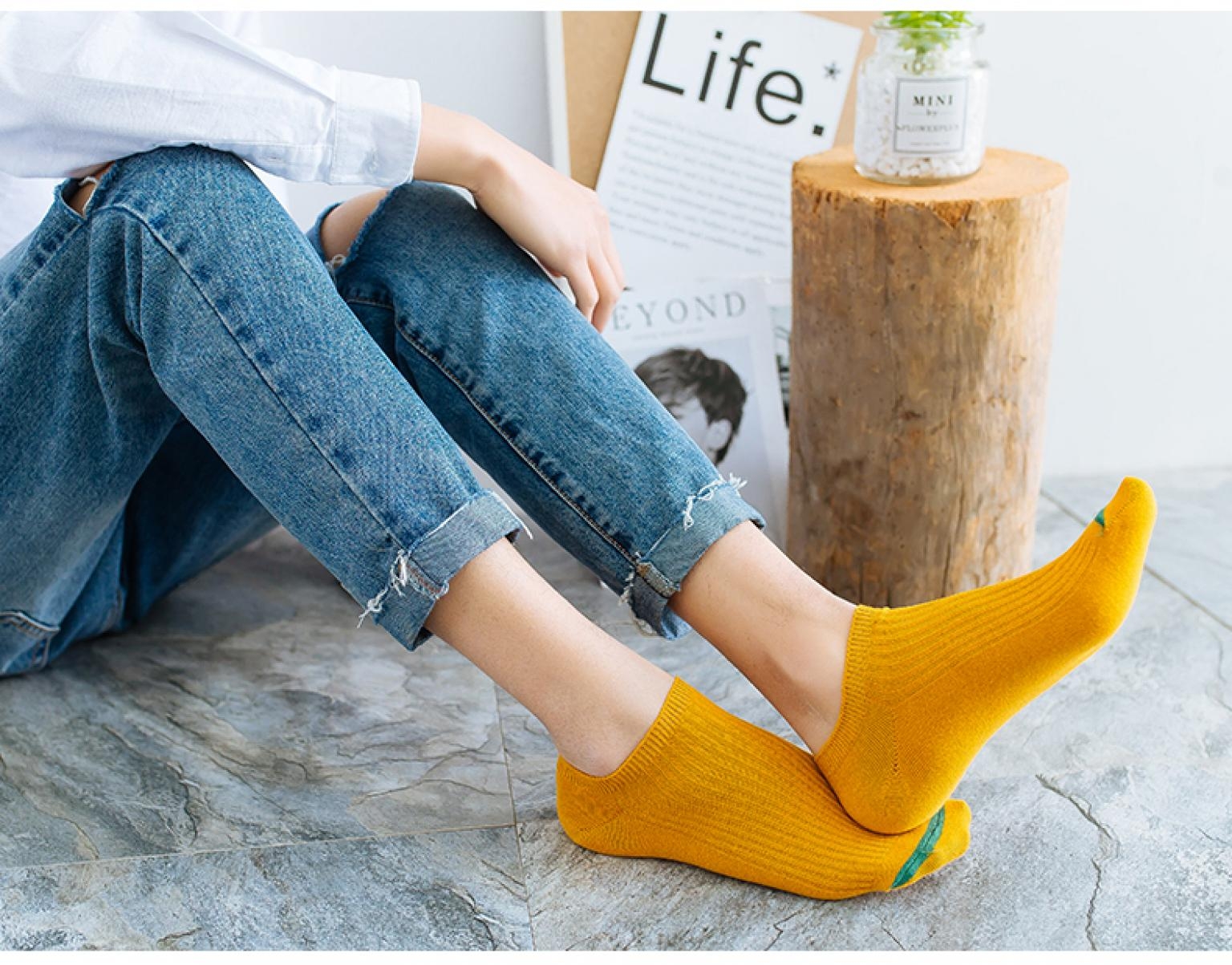 Men Ankle Socks Cotton Male Short Sock Colorful Breathable Slippers Short Ankle Socks Winter Socks