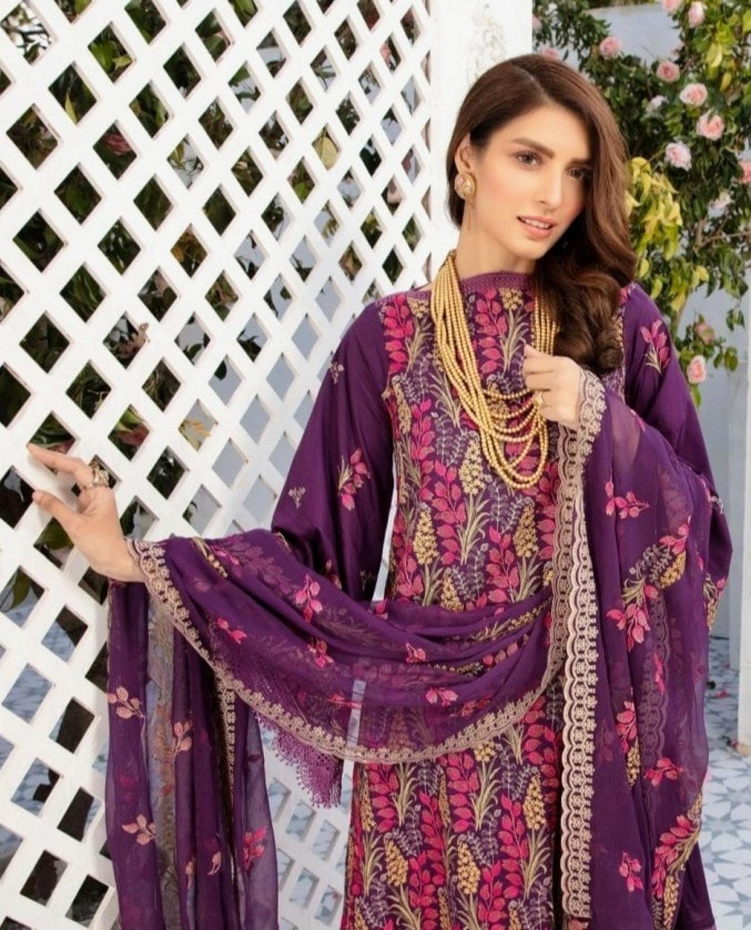 Khoobsurat Pakistani Lawn Original 3pc