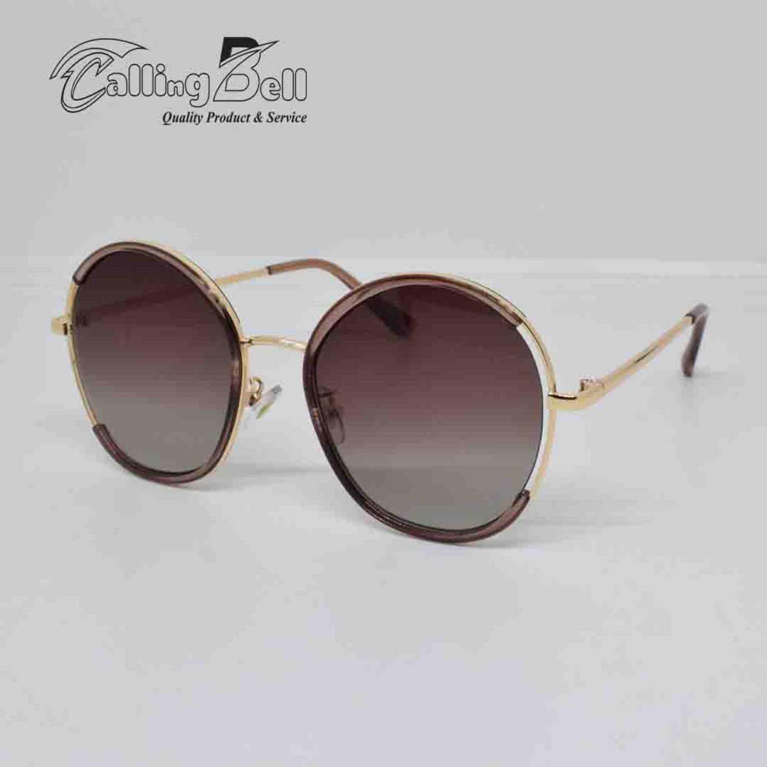 Big Frame Oval Shape Trendy Women Sunglass
