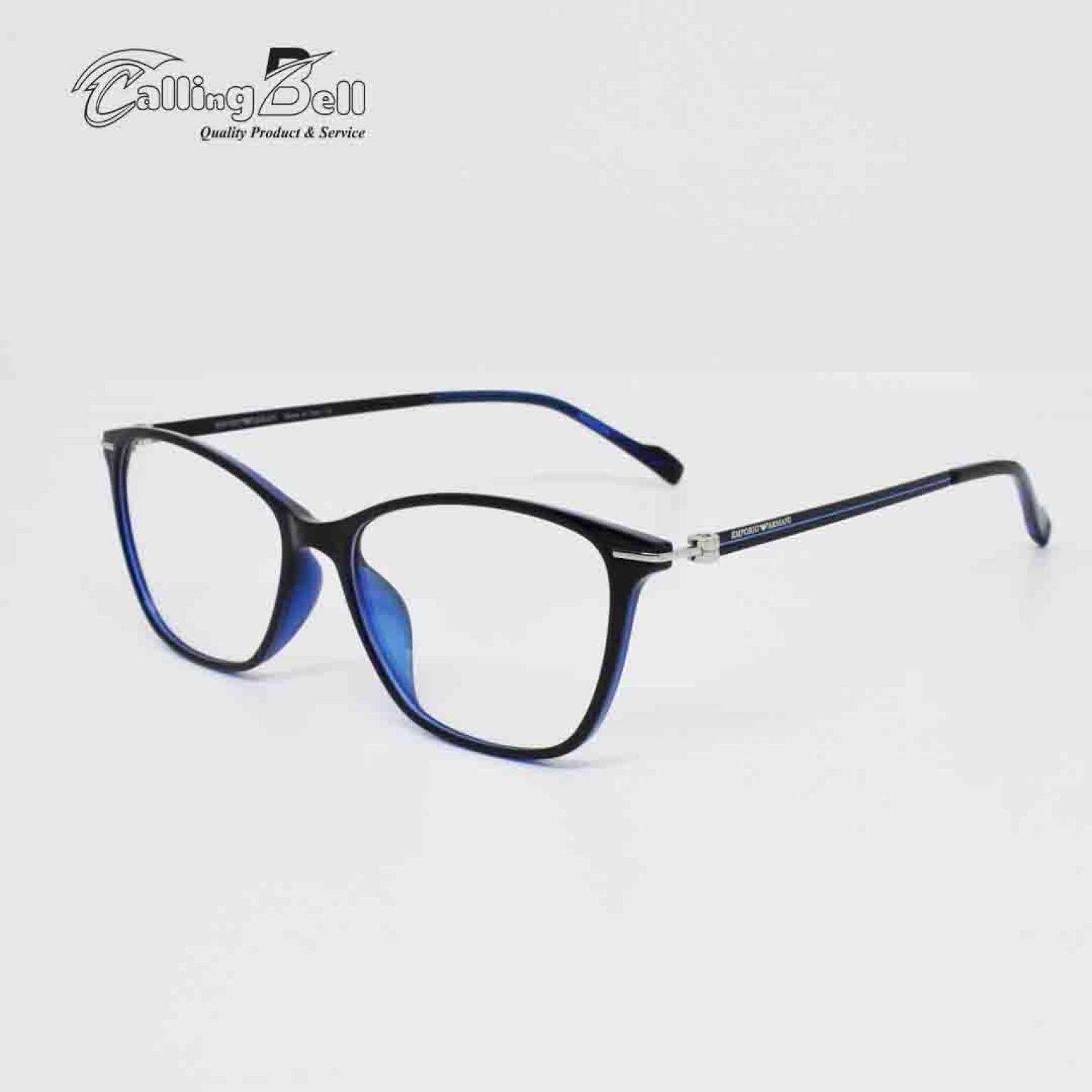 Square rectangular cat eye eyeglasses frames metal customizable optical prescription glasses Women Men