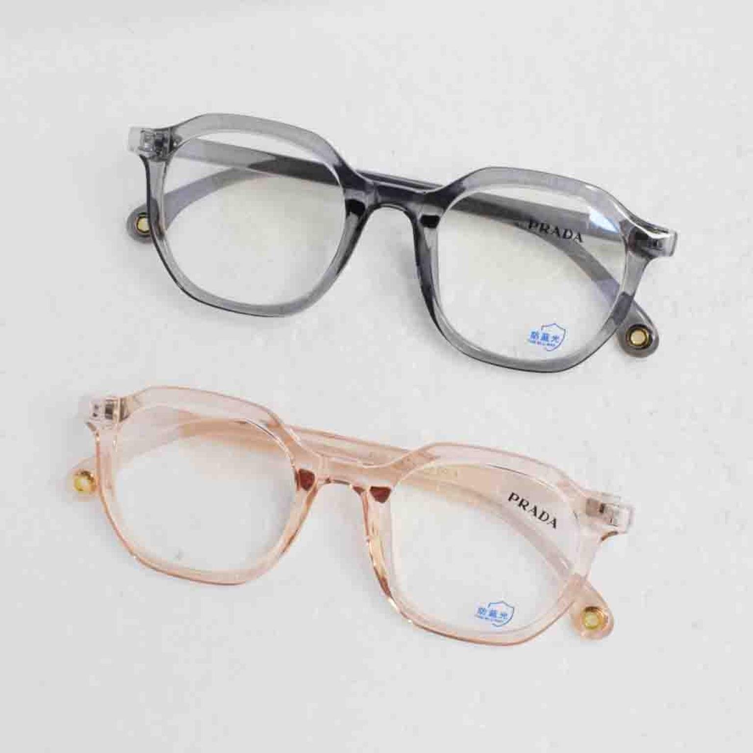 TRANSPARENT UNISEX TRENDY OVAL SHAPE EYE GLASSES FOR MORE STYLISH MEN WOMEN