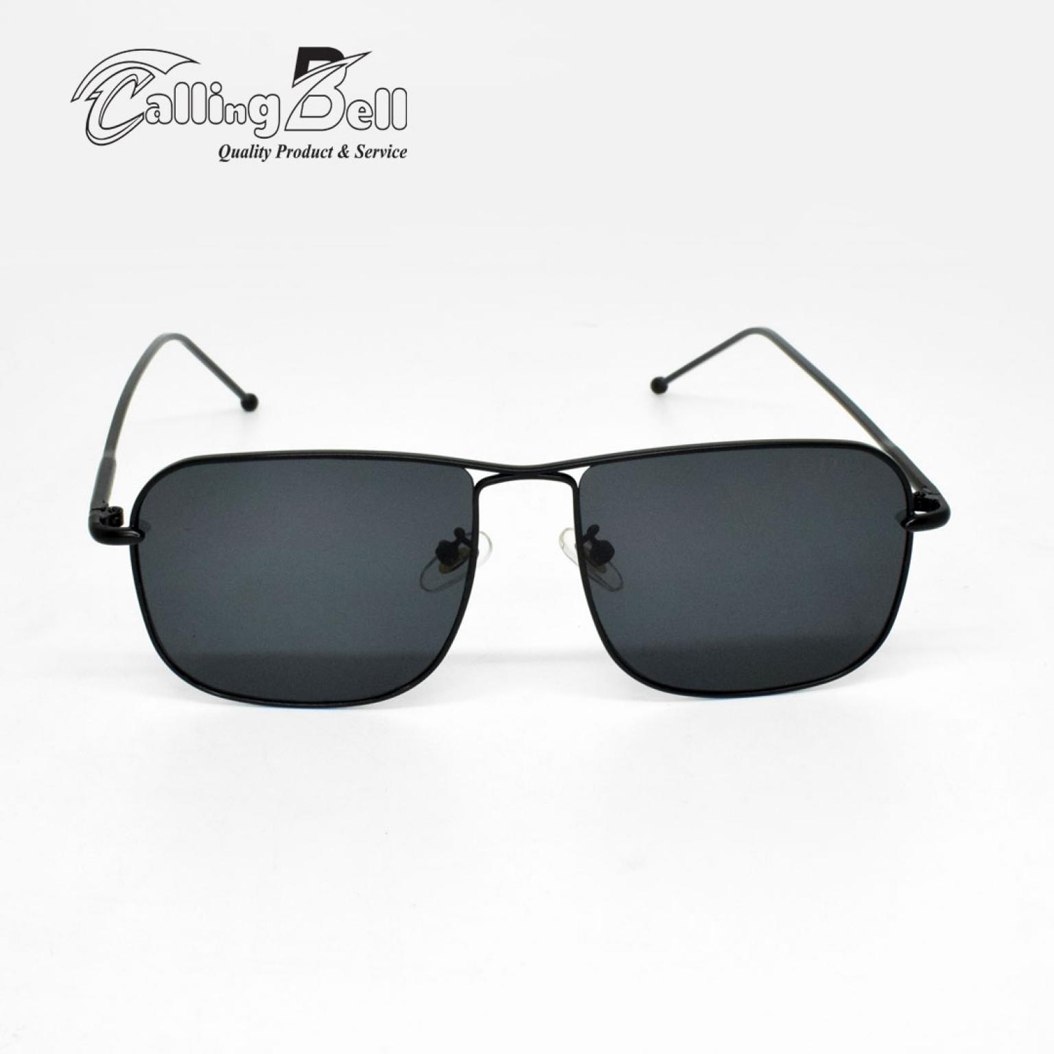 UNISEX CLASSIC DESIGN BLACK SILVER SUNGLASSES WITH METAL FRAME FOR MEN WOMEN UV400