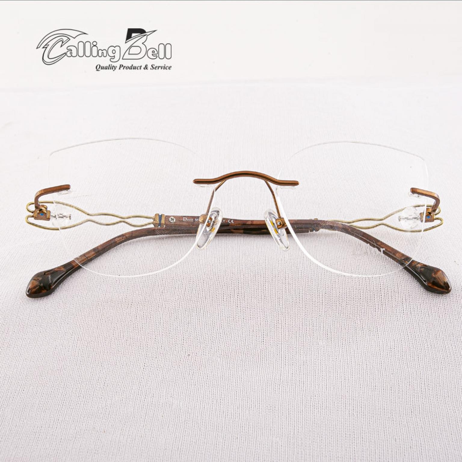 Full Rimless Premium Quality Ladies Fashionable Eye Ware For Female Most Trendy Cat Eye Prescription Glasses