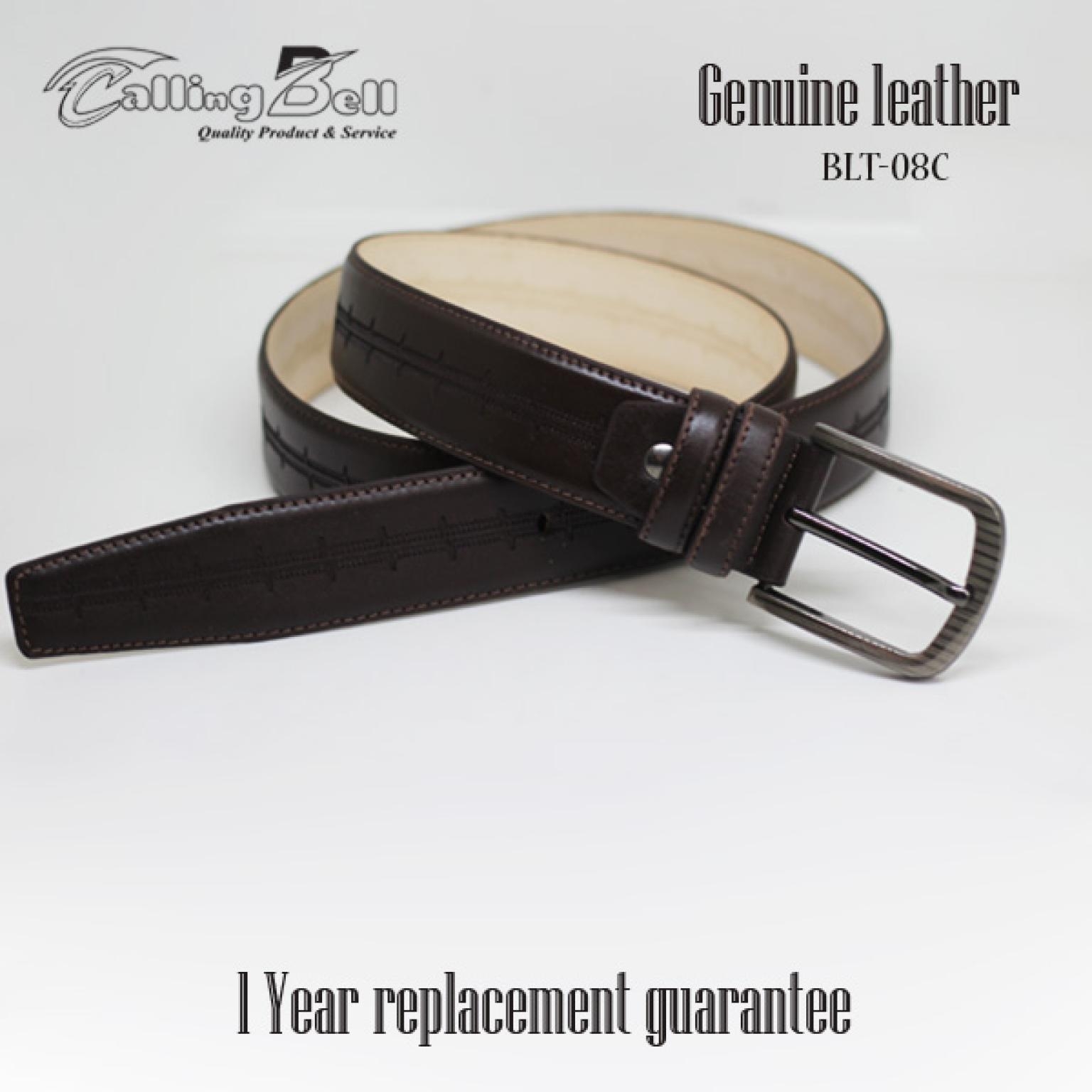 GENUINE _LEATHER  PIN BUCKLE  LUXURY DESIGN  BELT FOR MAN  (BLT-08C)