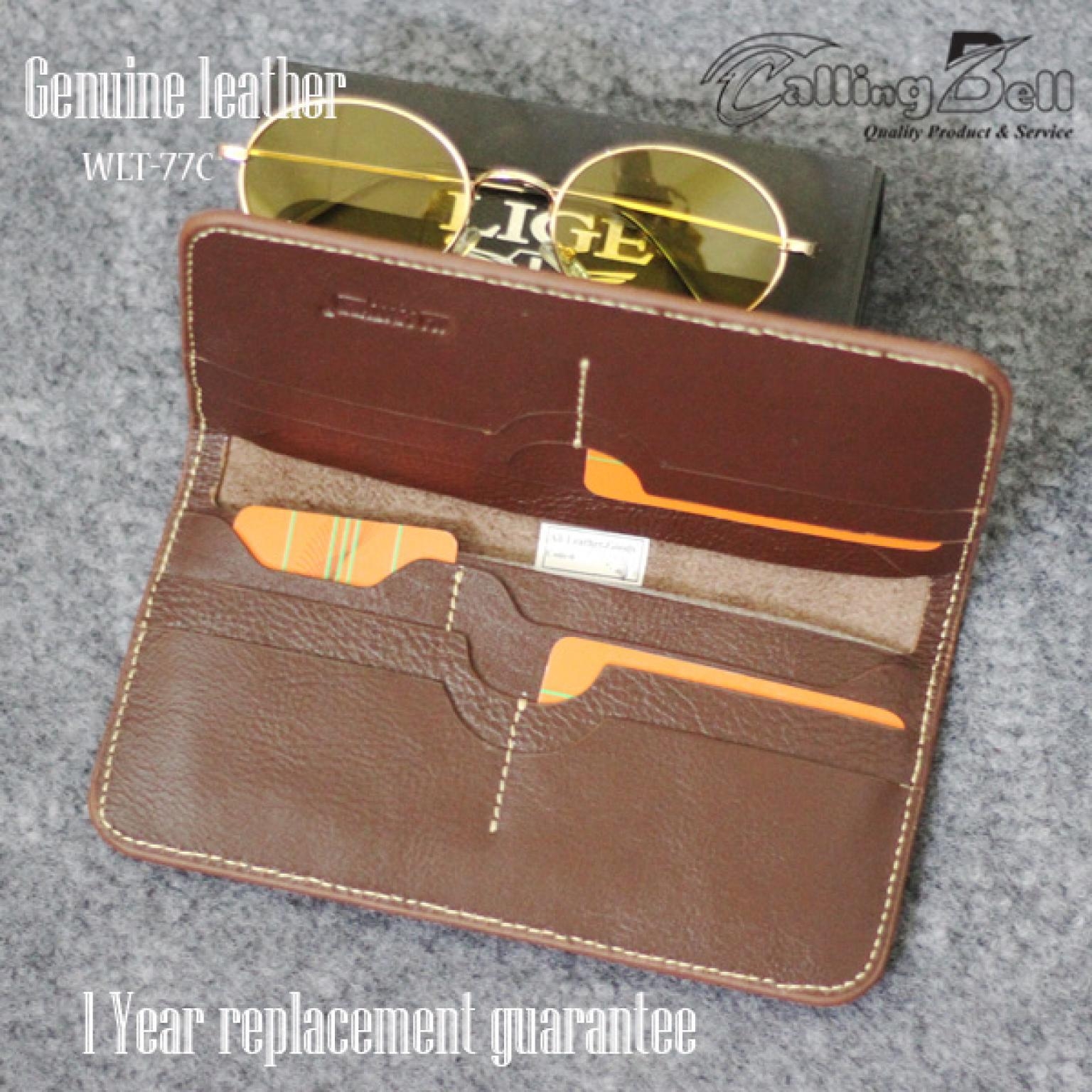 GENUINE LEATHER MEN'S WALLET CARD HOLDER MONEY BAG (LWLT-77C)