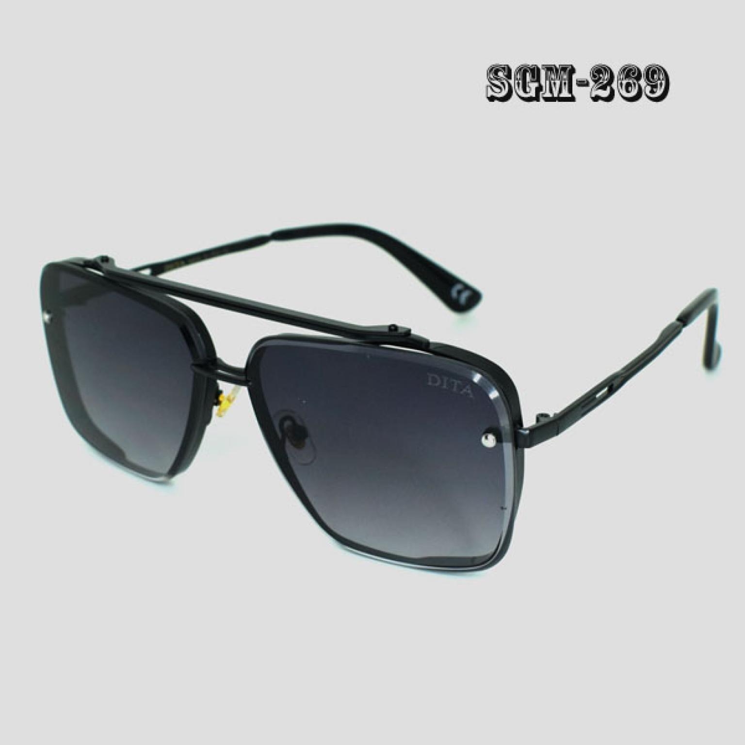 Flat Lens Metal Body Black And Blue Mercury Glass For Men Women