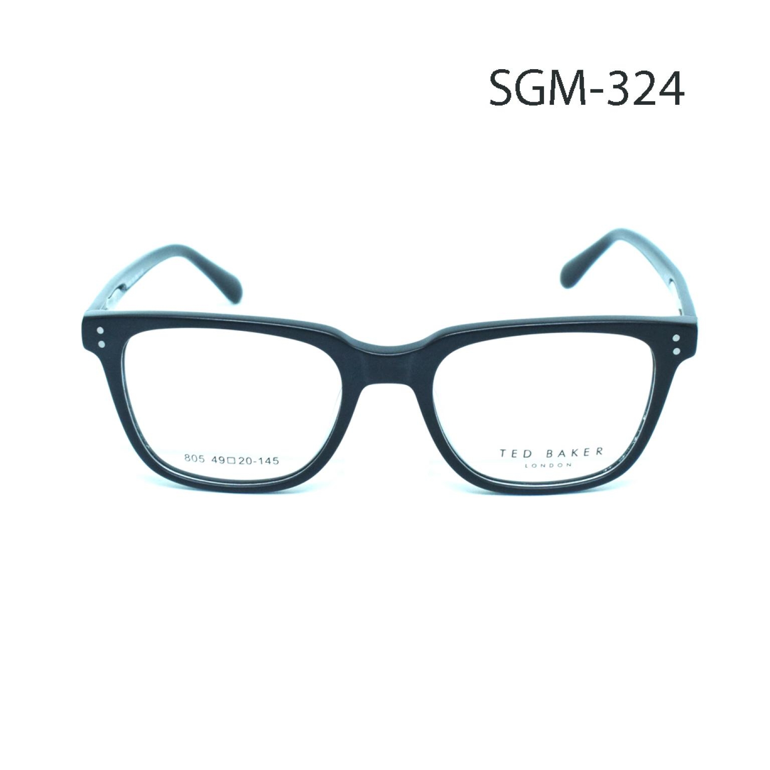 Acetate Frame Brand Design Eye Wear Cool Black Rectangular For Classic Fashion Male Female Prescription Optical Lens