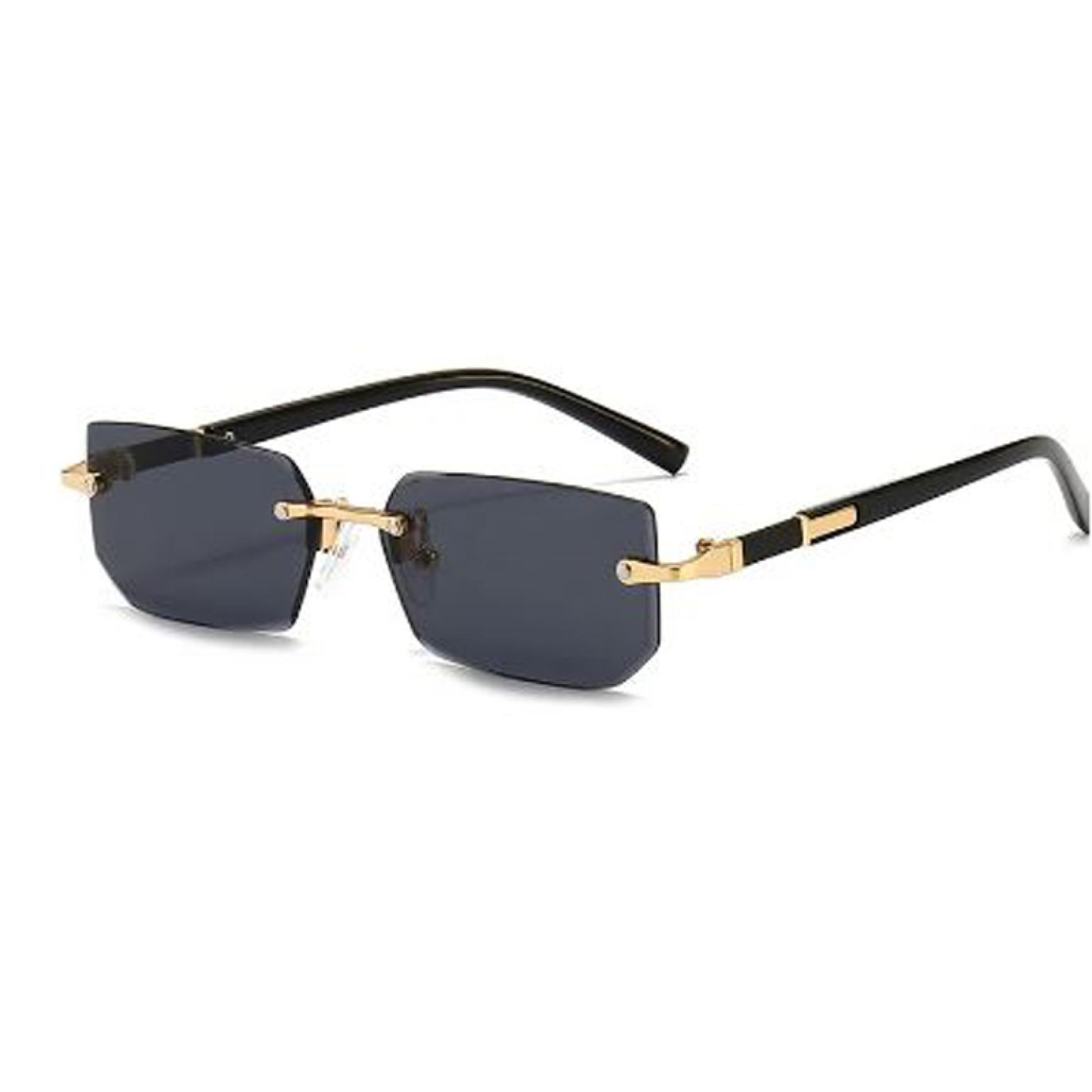 Rectangle Rimless Sunglasses Fashion Popular Women Men Shades Small Square Sun Glasses For Female male 