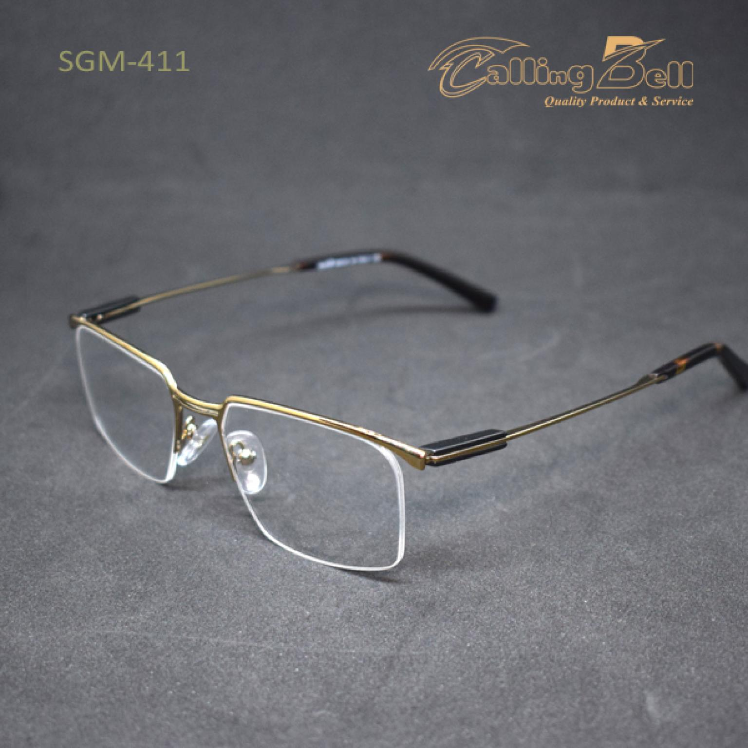 Business Class Golden Half Rim Frame For Men Women