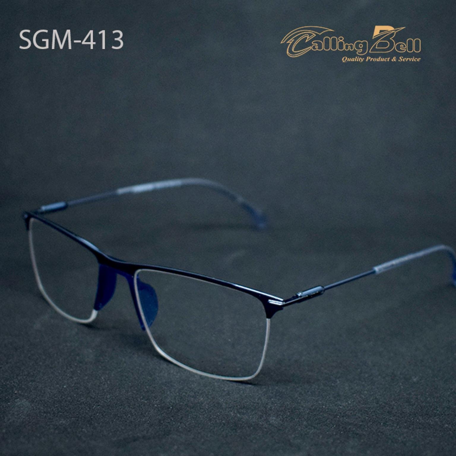 Classic Half Rim Persian Blue Color Frame For Men Women Optical Glasses