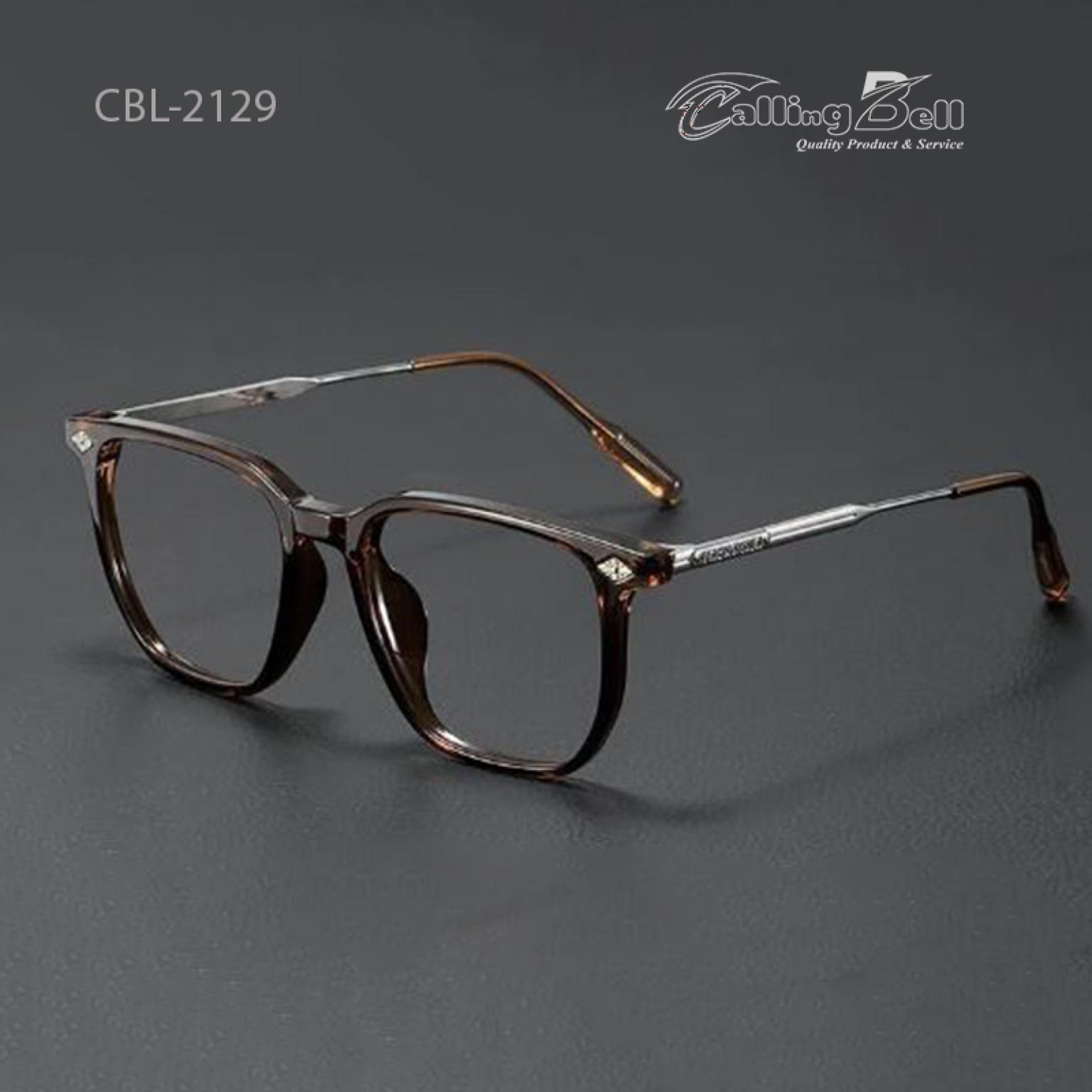 New Design Square Metal Body Optical Frame For Men's Women's Eye Wear With Blue Cut Glass