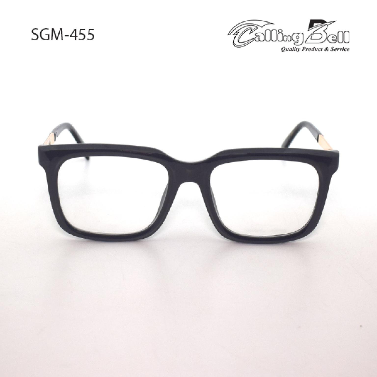 Golden With Black Bold Look Square Shape Eye Glasses For Stylish Men's Fashion